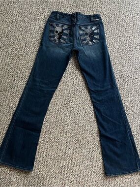 J & Company Skull Jeans SZ 28